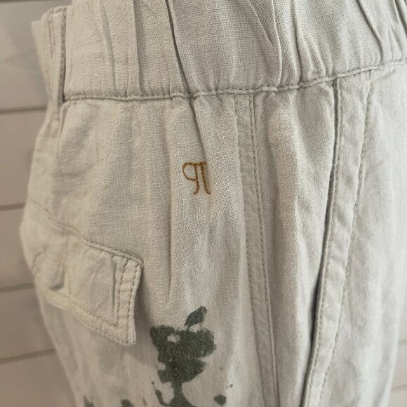 Anthropologie Pilcro Botanical Slim Linen Beach Cargo Pants NWT Size… - Picture 9 of 11